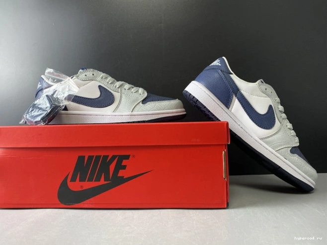 CW8576-200 Navy Air Jordan 1 Grey Blue 1011